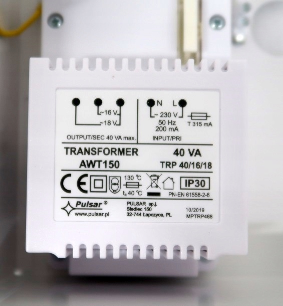 OBUDOWA Z TRANSFORMATOREM 40VA ELDES ME-1 METALOWA ESIM264 ESIM364 ESIM384 Marka inny
