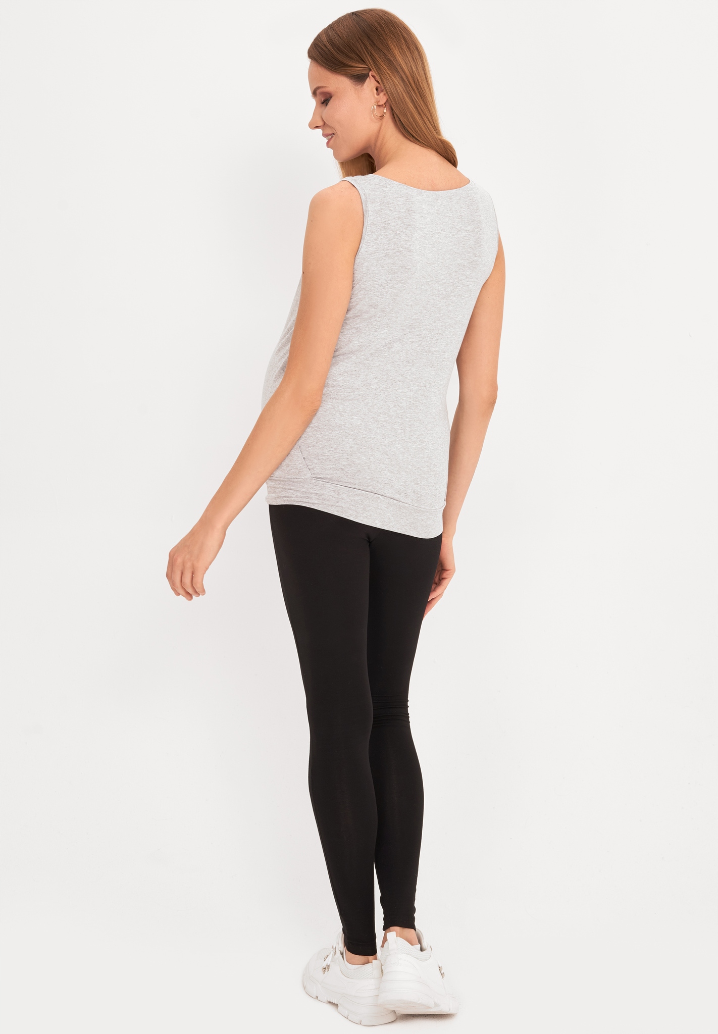 BLUZKA TOP CIĄŻOWY DO KARMIENIA SZARY XL Rozmiar XL