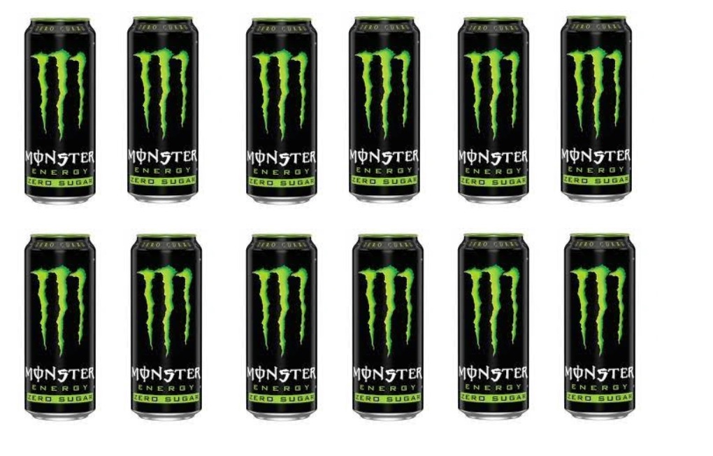 12x 500ml Monster Energy Zero Sugar Zielony napój energetyczny Zgrzewka