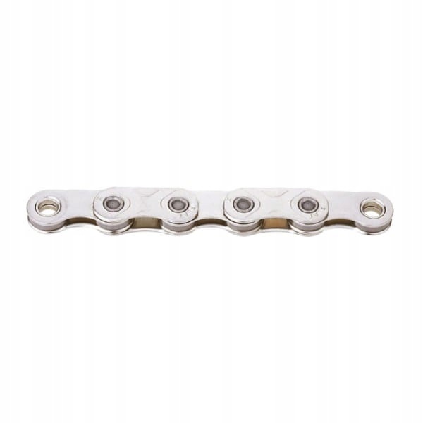 Kmc Chain X Flat Top Waxed 12-13v 126 Links, Silver, Wax Coating