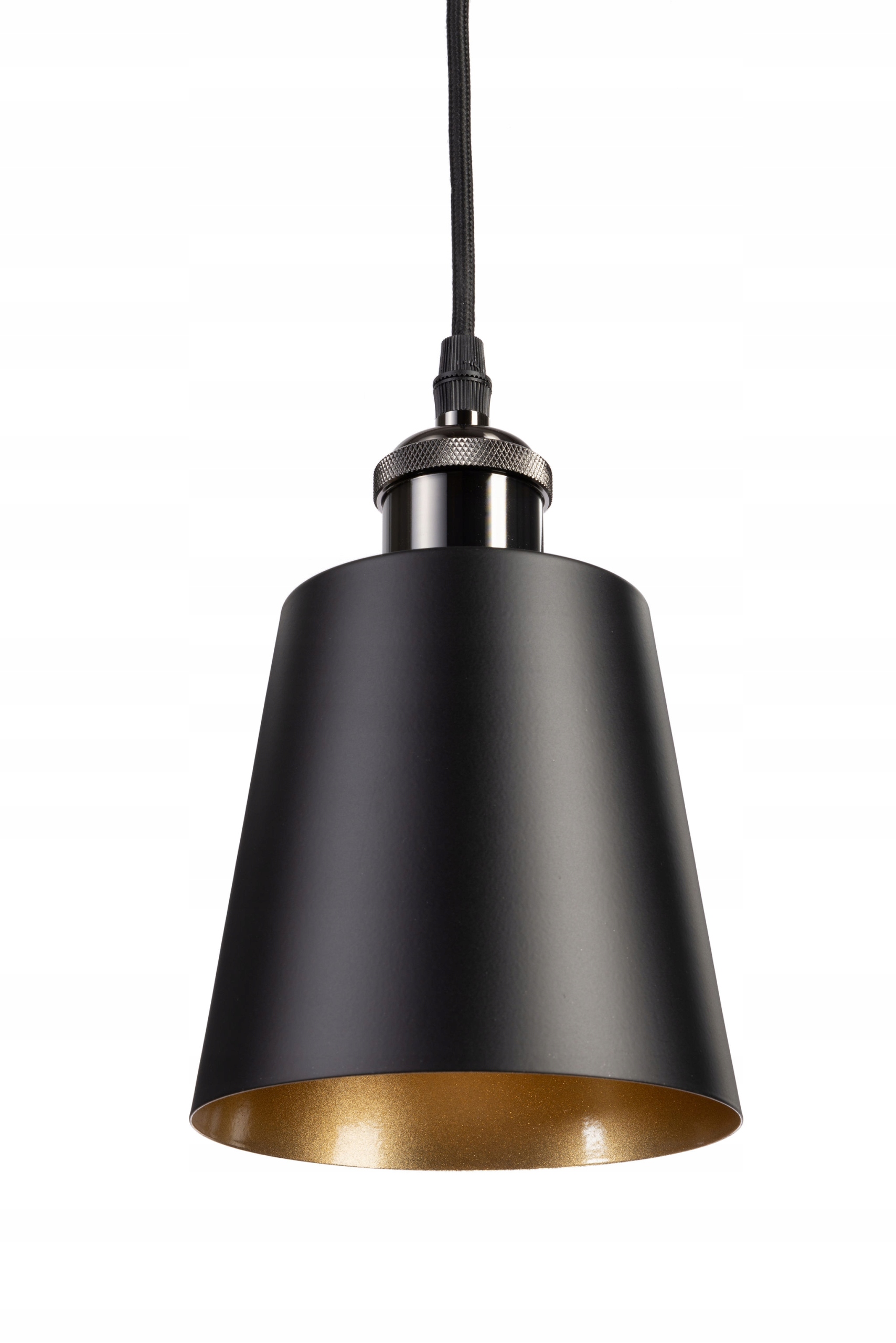 

Lampa wisząca sufitowa skandynawska czarna złota