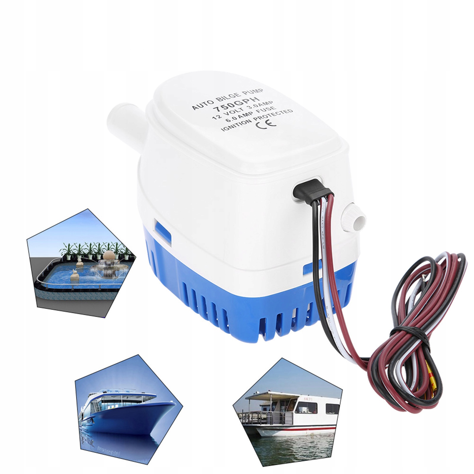 АВТОМАТИЧЕСКИЙ НАСОС ДЛЯ ВОДЫ ZĘZOWA 12V 1100GP