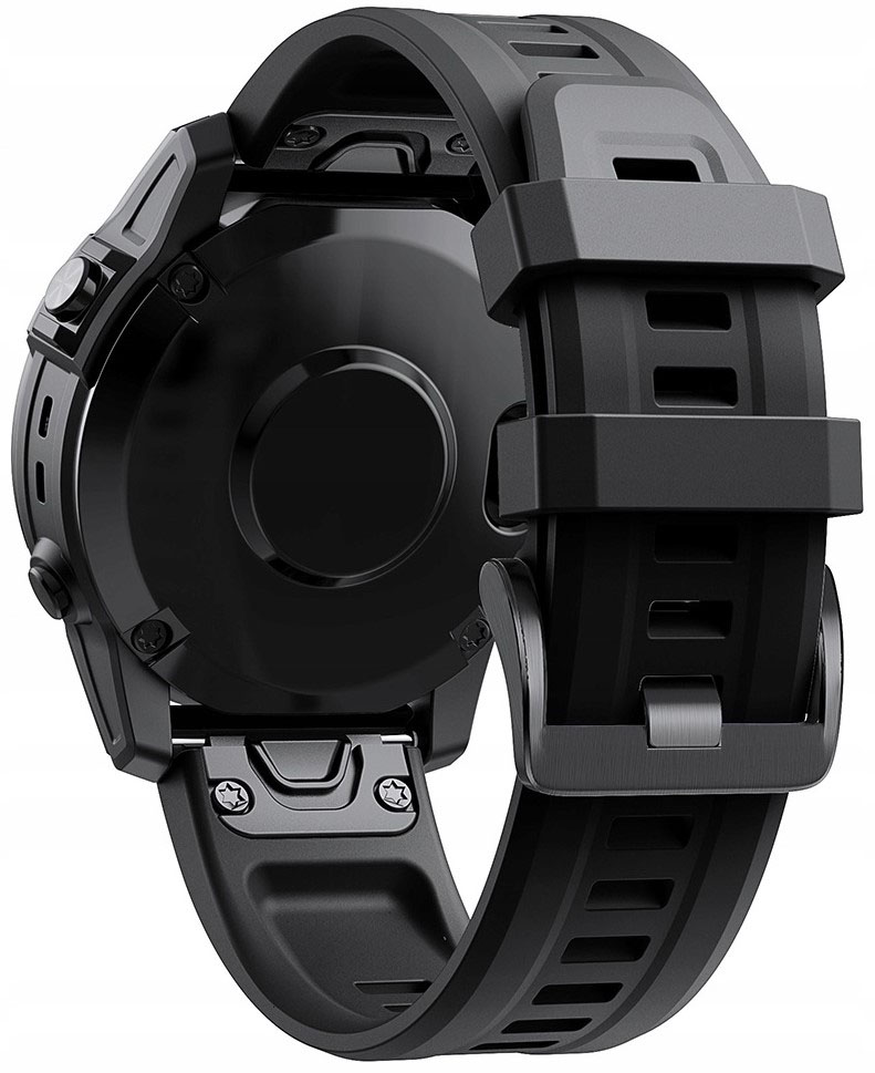 CZARNY Pasek Garmin FENIX 5 PLUS (szerokość 22mm)