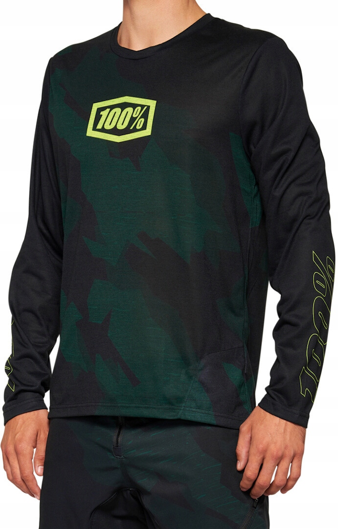 Koszulka 100% Airmatic Le Long Black Camo S %%%%