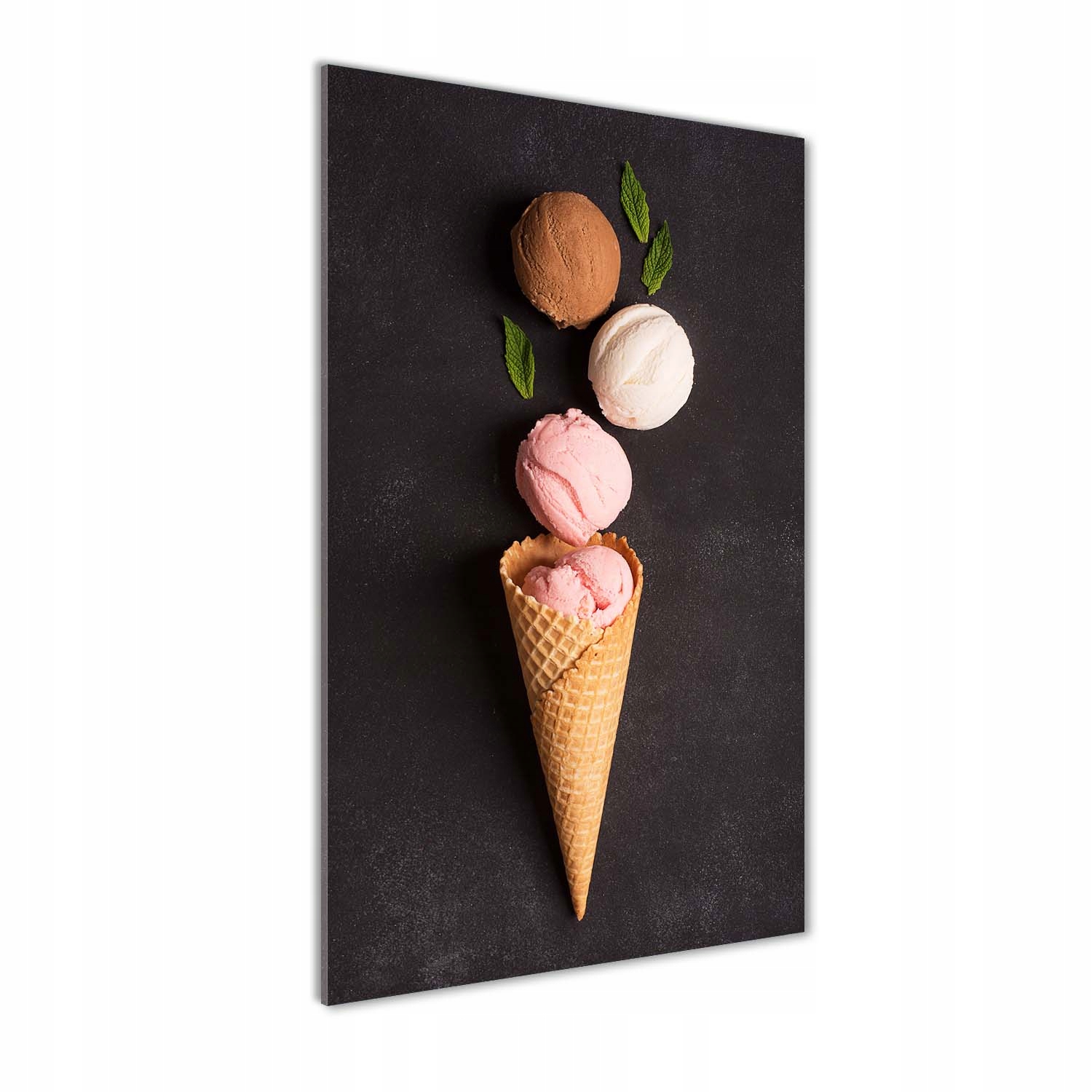 

Foto obraz akryl do salonu Lody w wafelku 70x140cm