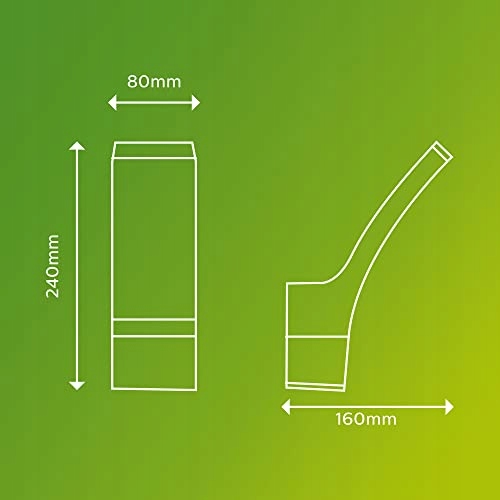 PHILIPS Splay Lampa LED Zewnętrzna Ścienna Antracyt 12W 2700K IP44 — miniatura 3