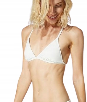 Koton Horní Část Dámské Bikiny Bílá S Rovnými Ramínky 40 J2A