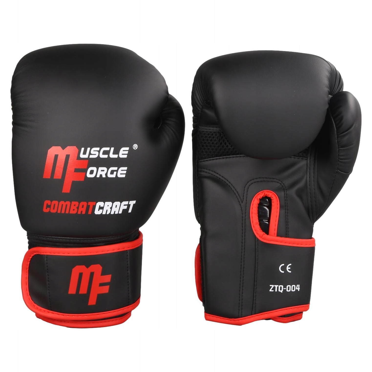 RĘKAWICE BOKSERSKIE 10 oz SPARINGOWE TRENINGOWE CZARNE MATOWE BOKS NA WOREK