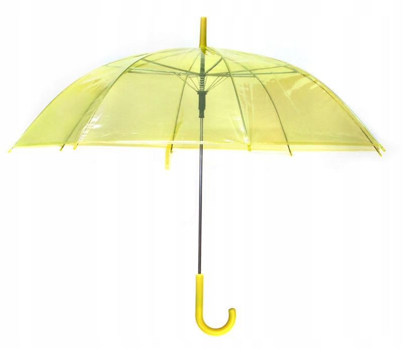 

Parasol Parasolka Przeźroczysta Ślub Żółta