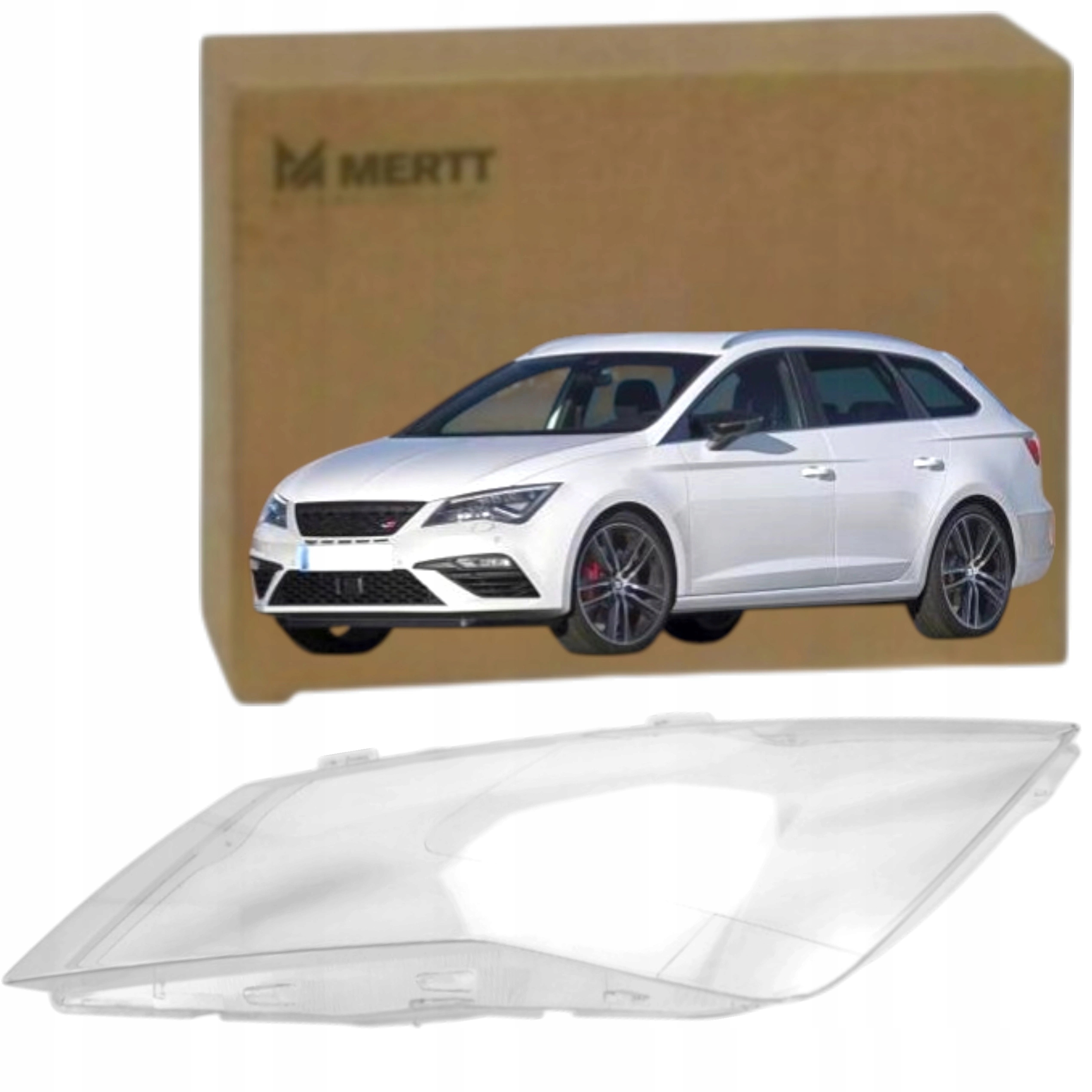 Seat Leon III 2012-2020 Levé nové sklo předního světlometu sklo