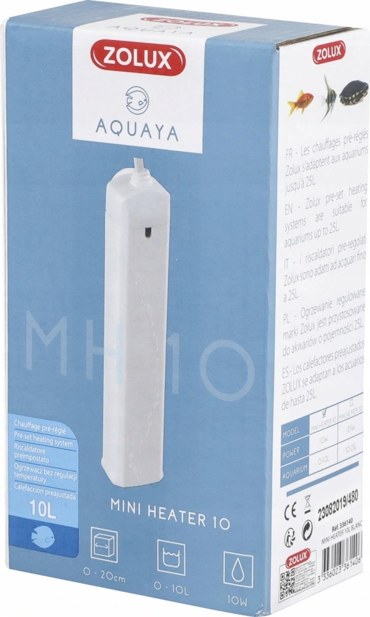 

Zolux Aquaya Grzałka Biała 10W