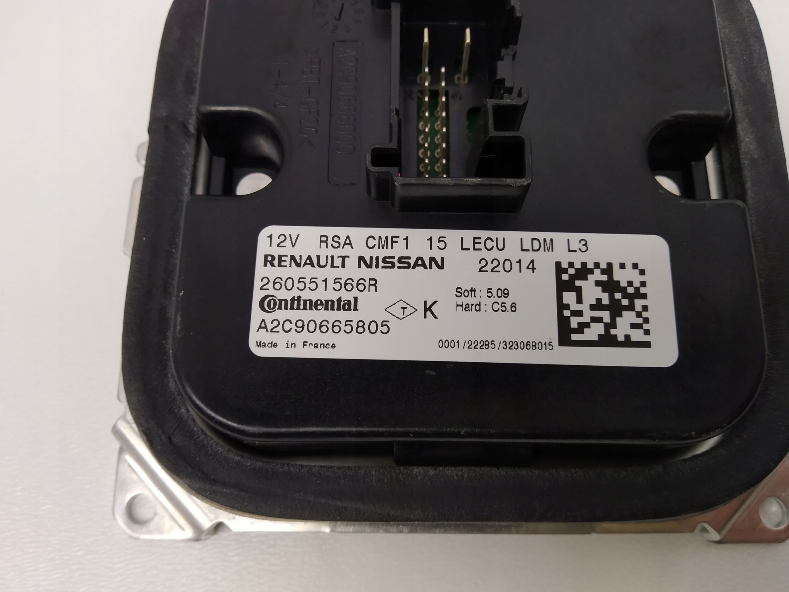 Renault Clio Megane Koleos OM 260551566R module control unit reflektora LED