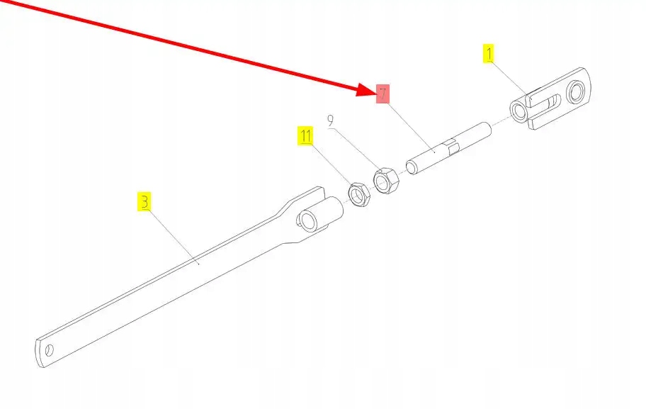 102651596 Śruba dwustronna regulacji klepiska Producent części Rostselmash