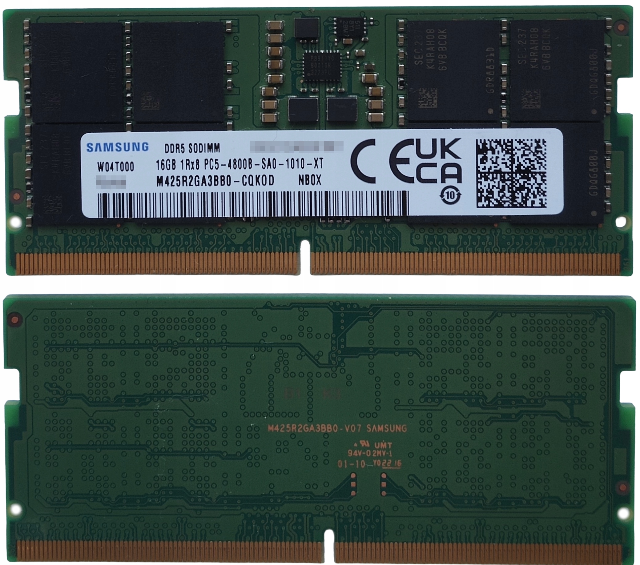 (n) 16GB 1*16GB Samsung DDR5 4800MHz 1,1V M425R2GA3BB0-CQKOD