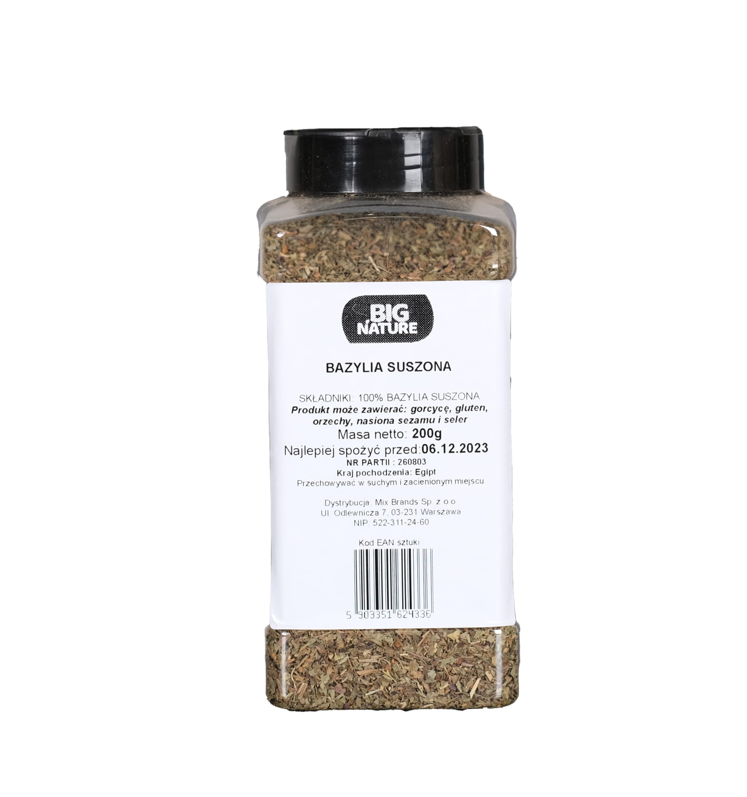 BAZYLIA SUSZONA 200G — 2