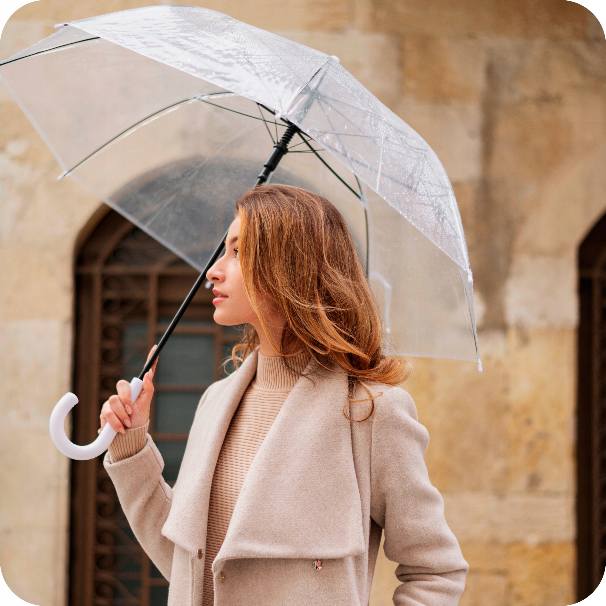 PARASOLKA SKŁADANA AUTOMATYCZNA PRZEZROCZYSTA PARASOL SKŁADANY DUŻY NA ŚLUB Model PARASOLKA NA ŚLUB AUTOMAT MOCNY PRZEZROCZYSTY