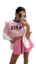 Dresové šortky Alexa Pink La Milla M Růžová