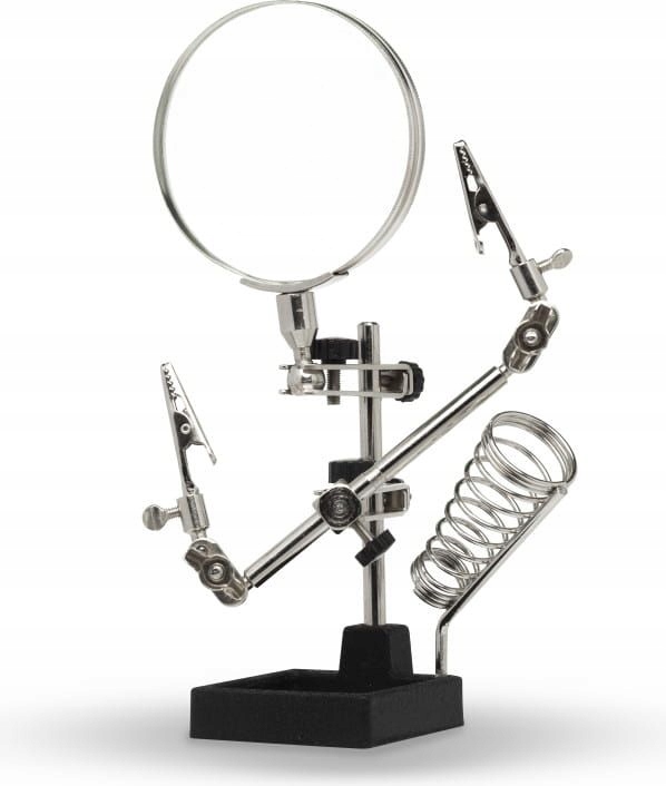 Lupa s třetí rukou (montážní držák) Modelcraft Heavy Duty Shesto