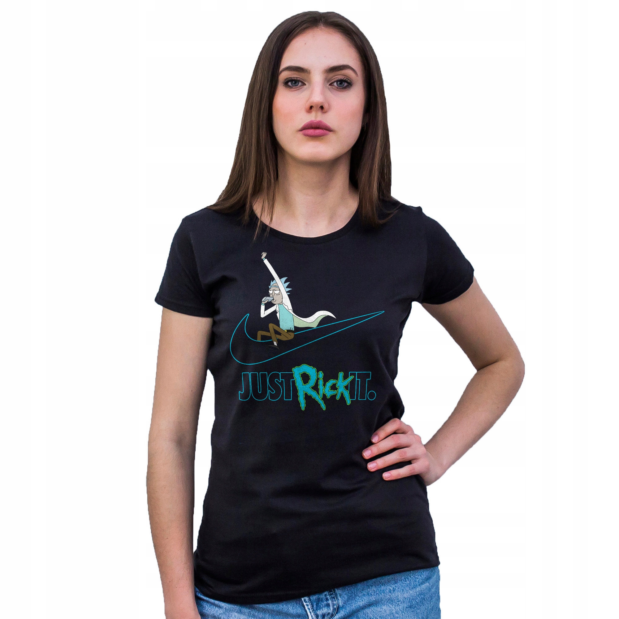 

Damska Koszulka T-shirt Rick And Morty Prezent M