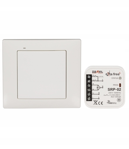 Sada ovládania rolet Zamel RZB-03 Rádiový vysielač Prijímač 230V
