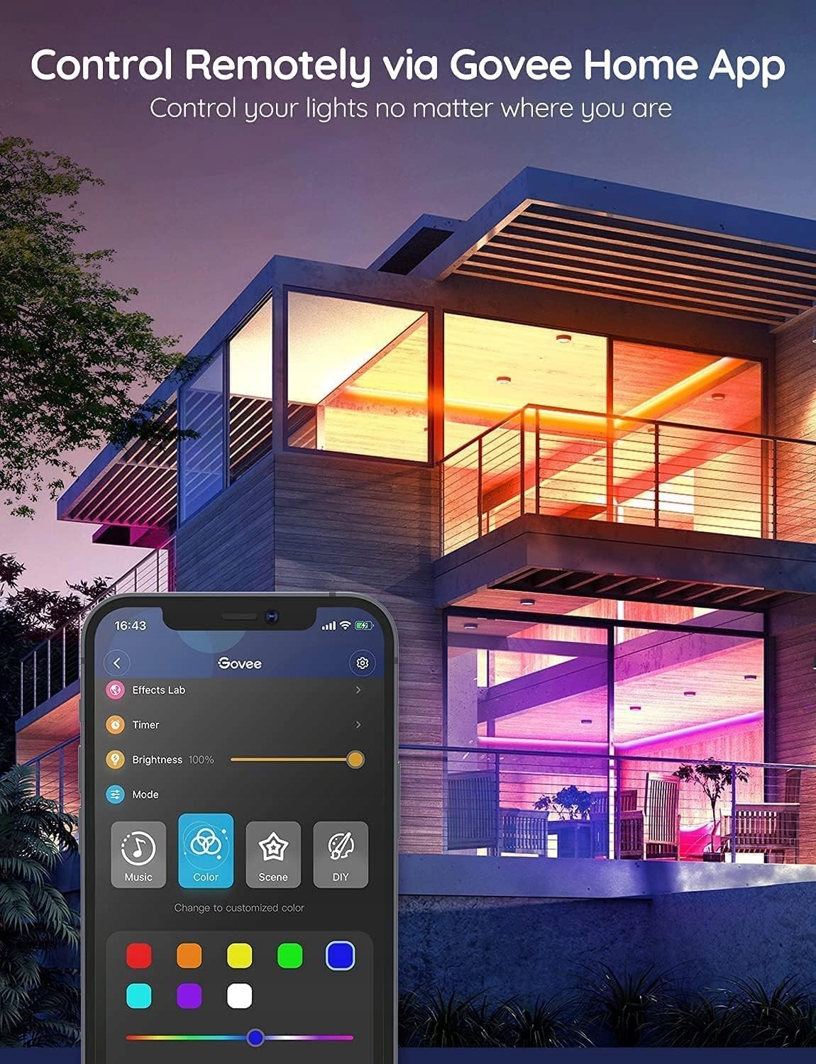 Taśma LED Govee H6159 LED Strip Light 5m TAŚMA LEDOWA OŚWIETLENIE Długość 5 m