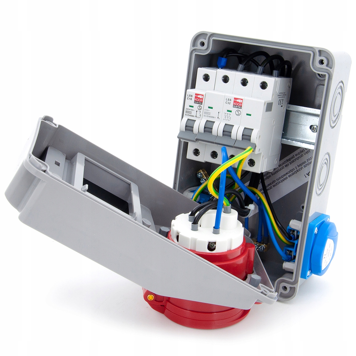 ROZDZIELNICA OGRODOWA ZABEZPIECZONA 32A/5P 2*GS 6M Kod producenta 6NO21C011C