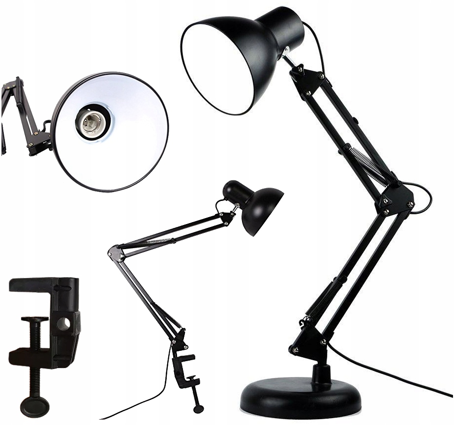 

Lampka Lampa Biurkowa Kreślarska Przykręcana E27