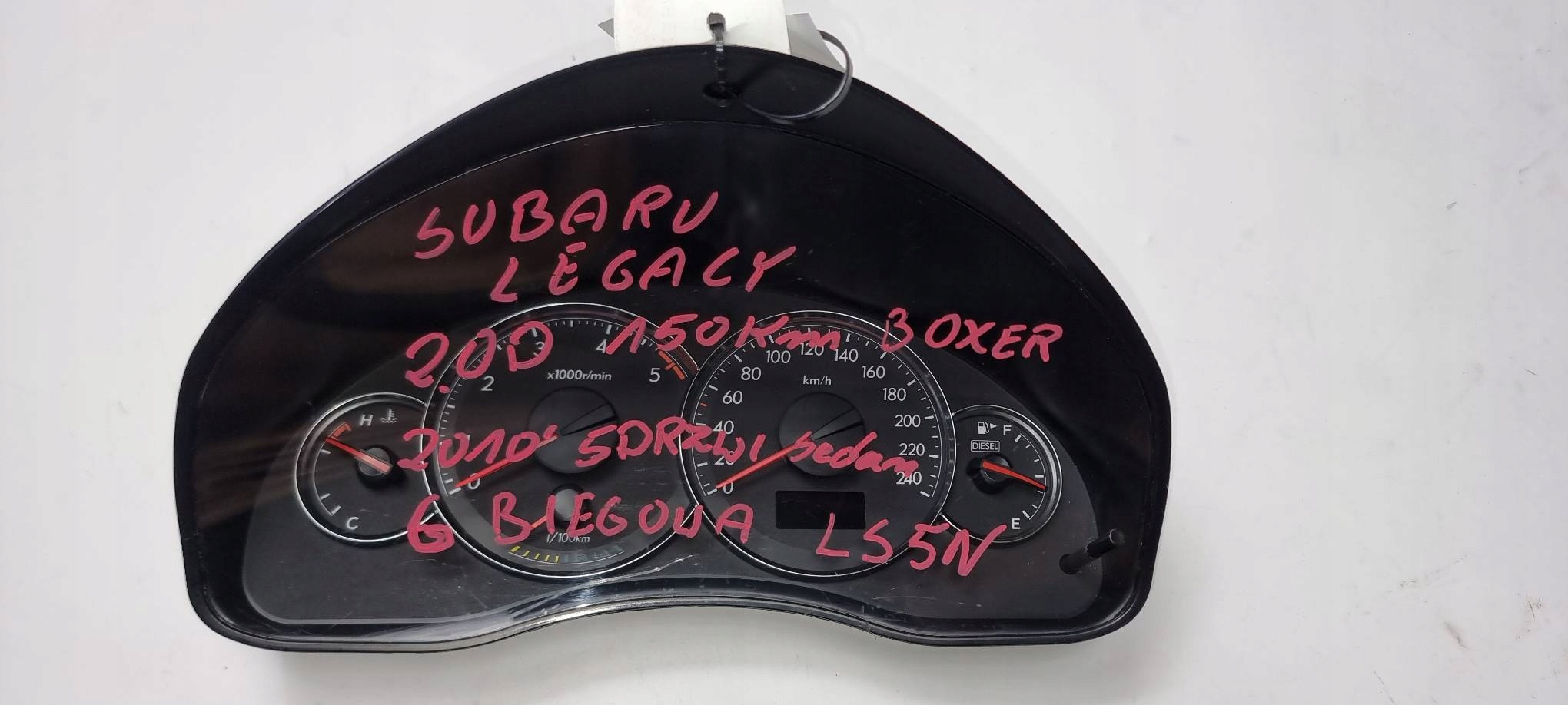 dials clock 85002AG16 SUBARU LEGACY