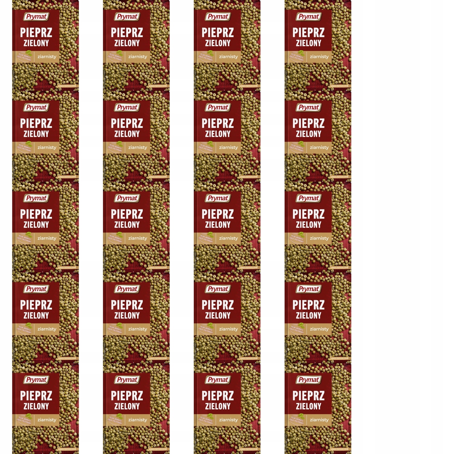 20 x 12 g Prymat Zelený Pepř Zrnitý Karton