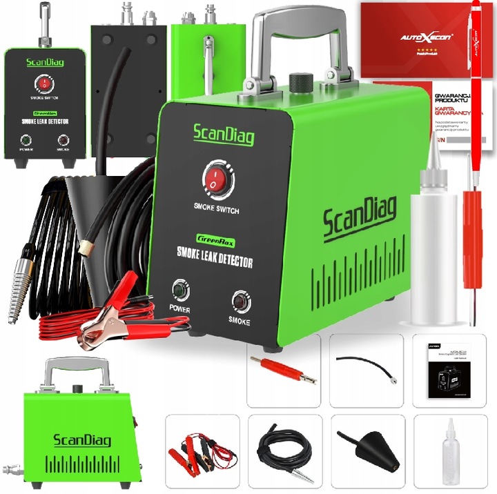 TESTER SZCZELNOŚCI GENERATOR DYMU Scandiag GREEN Marka ScanDiag