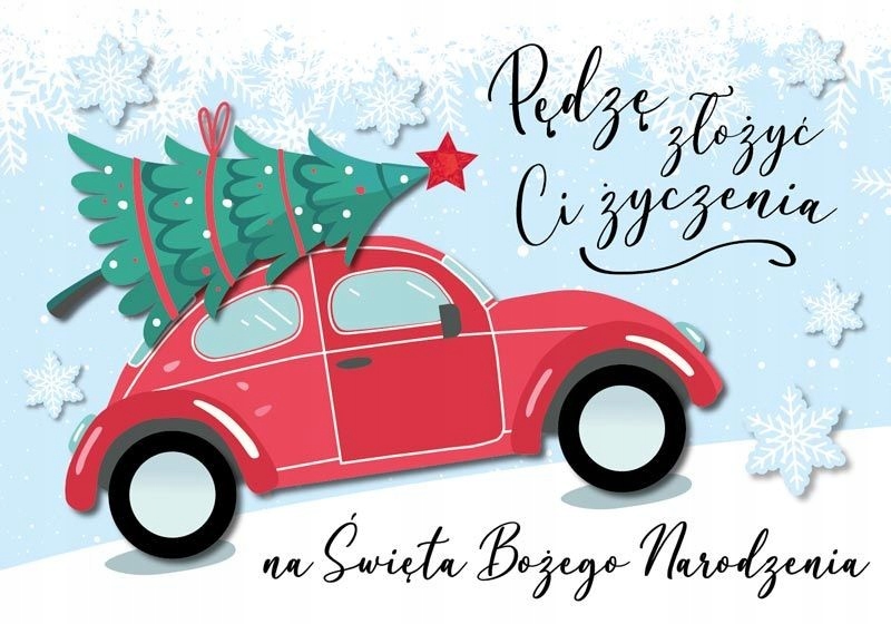 

Kartka świąteczna pięknie zdobiona zabawna DK867