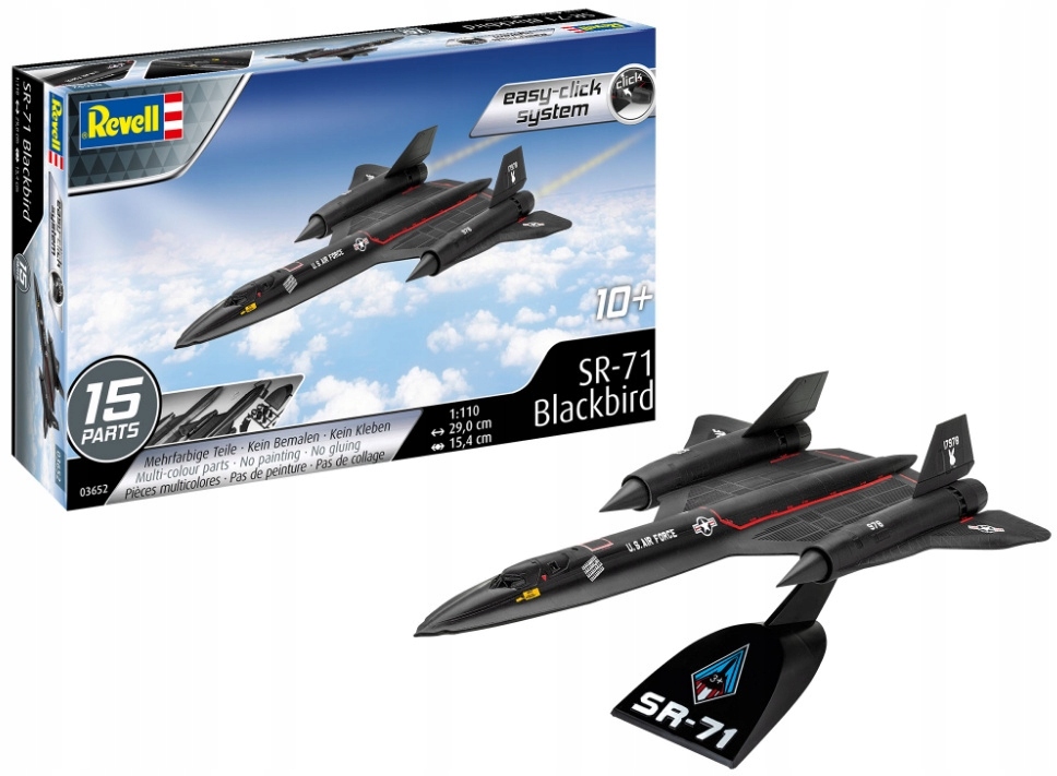 Slepovací letadlo 1:110 63652 Lockheed SR-71 Blackbird Revell