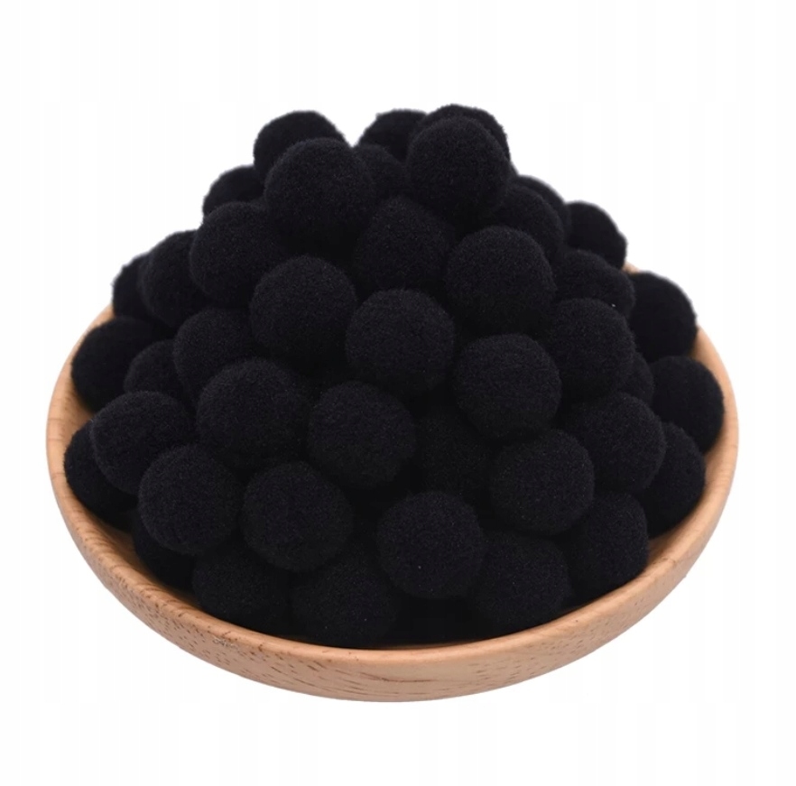 

Czarne Pompony 1,5 CM 10szt pompon