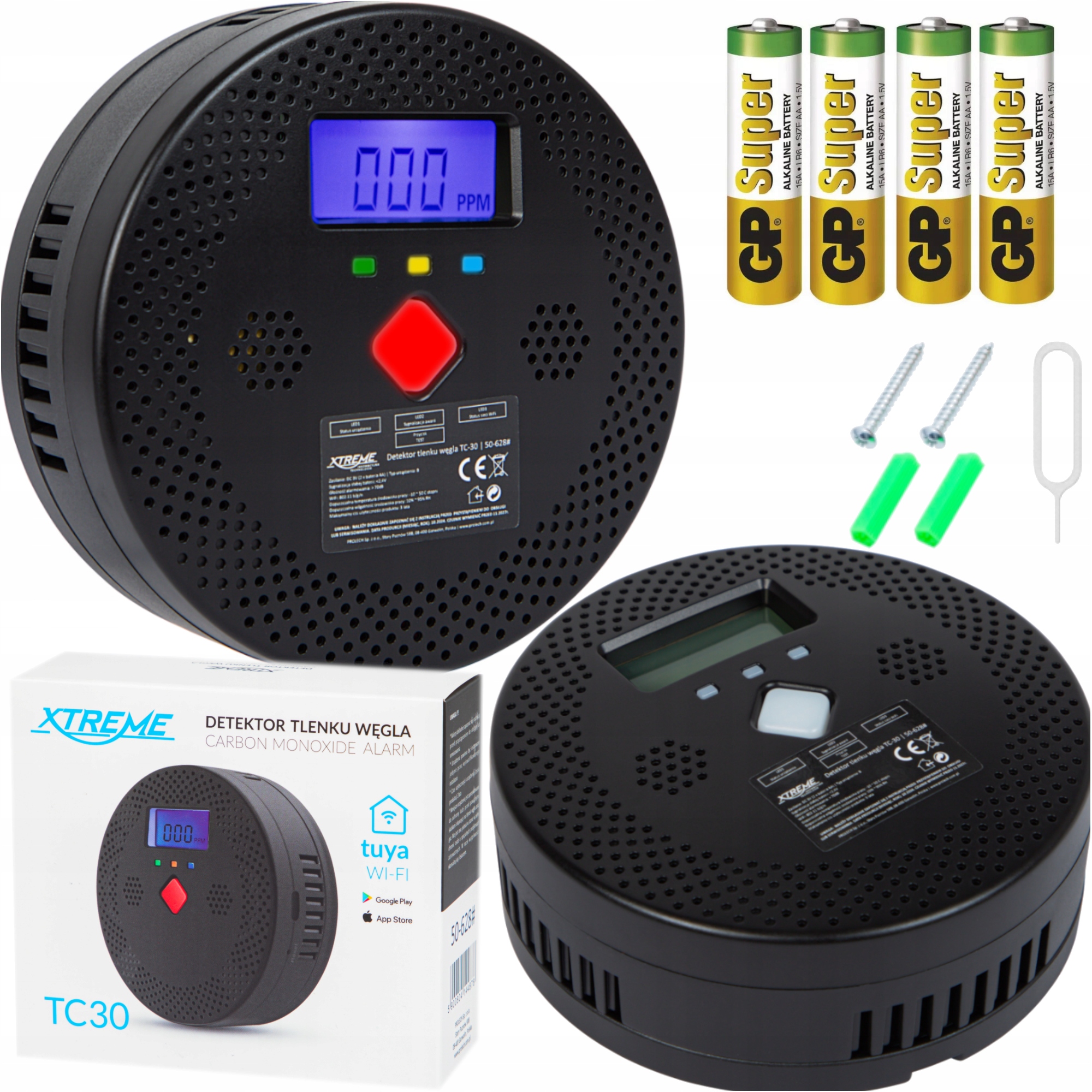 Detektor Oxidu Uhelnatého S LCD Obrazovkou Detektor Jedovatého Plynu Oxid Uhelnatý Baterie