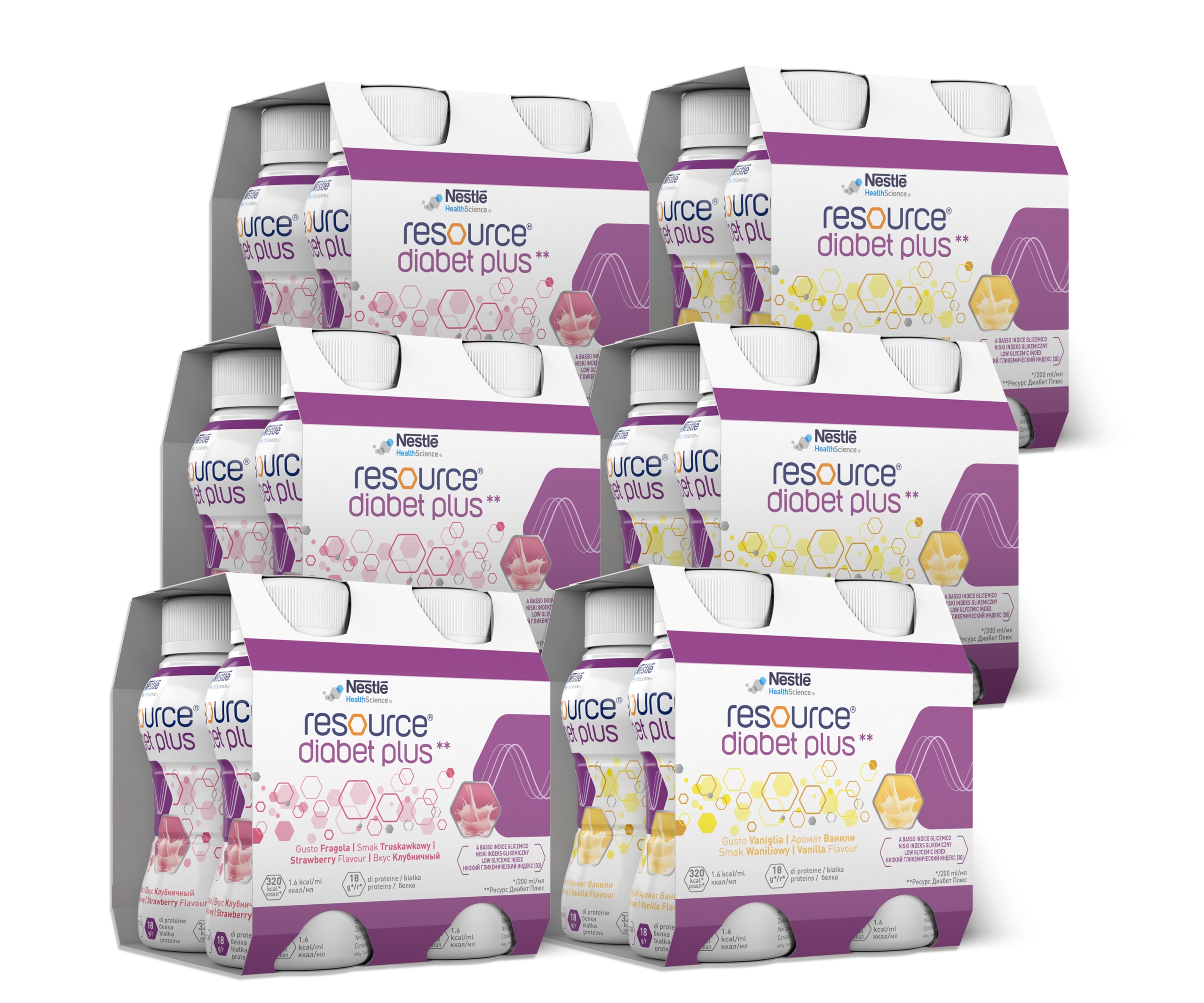 Nestle Resource Diabet Plus mix smaków 24x 200 ml
