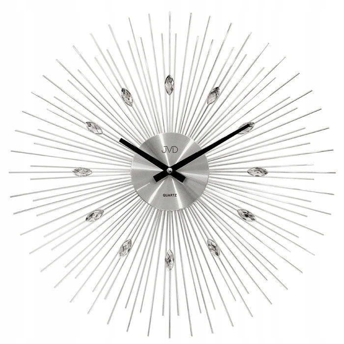 Efektný Nástenný Hodinový Stroj S Kryštálikmi Jvd HT431.1