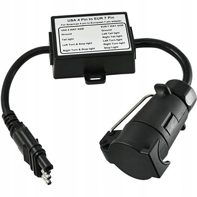 Adapter Przejściówka Przyczepy Usa 4PIN Na 7PIN