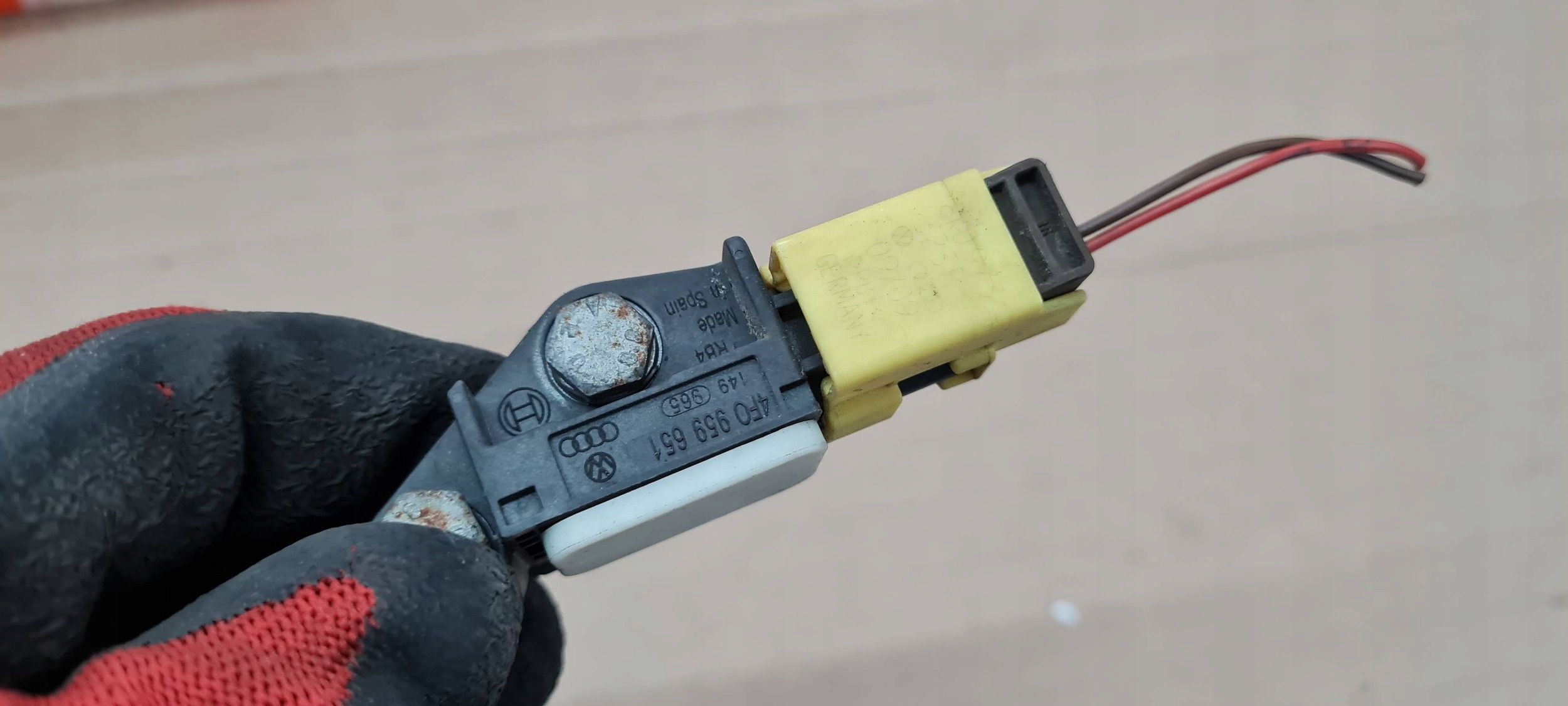 A6 C6 LIFT sensor SENSOR beschleunigungs- aufprall connector contact 4F0959651