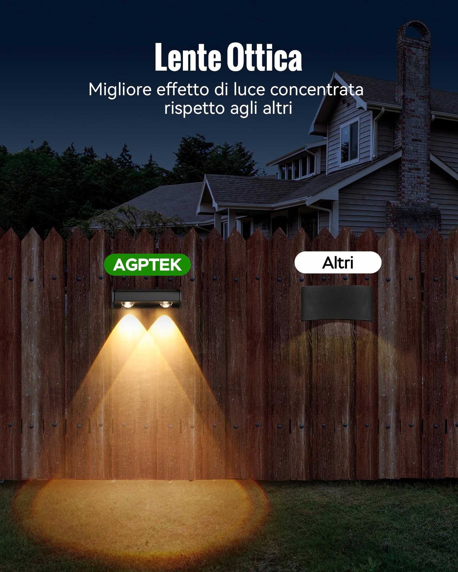 AGPTEK Lampy Solarne Zewnętrzne 8 Kolorów RGB IP65 8 Sztuk — miniatura 2