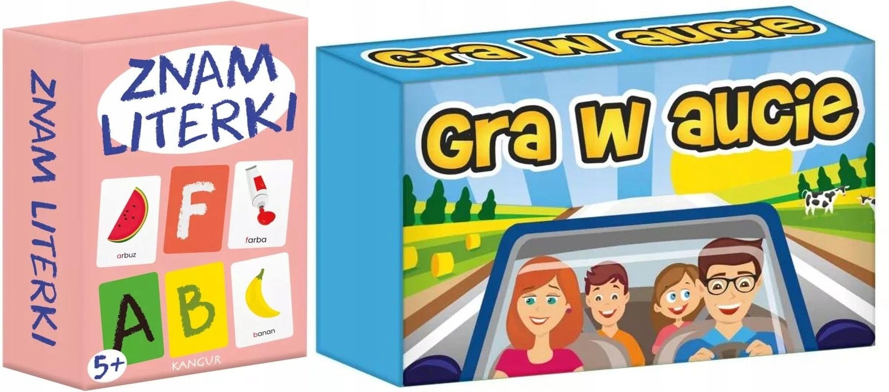 Znam Literki Gra W Aucie Zestaw gier rodzinnych