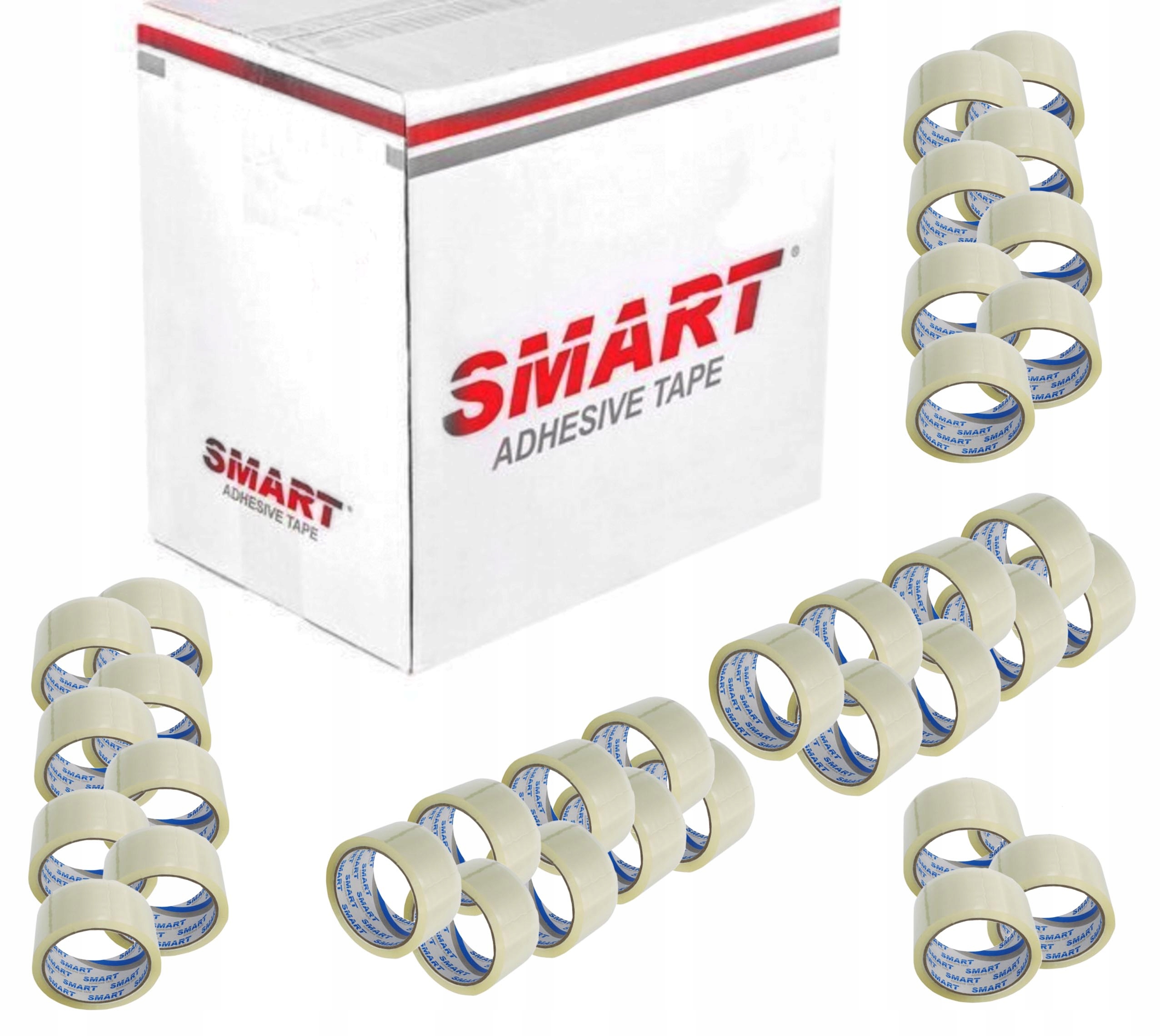 Taśma Klejąca Transparent 48/100 Bezbarwna Karton 48X100 36 Sztuk