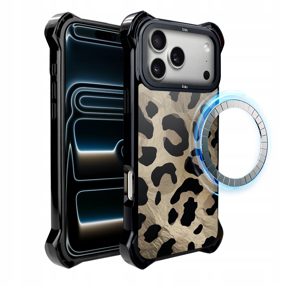 Pouzdro Ibizu DropGuard Ultra s MagSafe pro iPhone 17 Pro, barva Wild Leopard