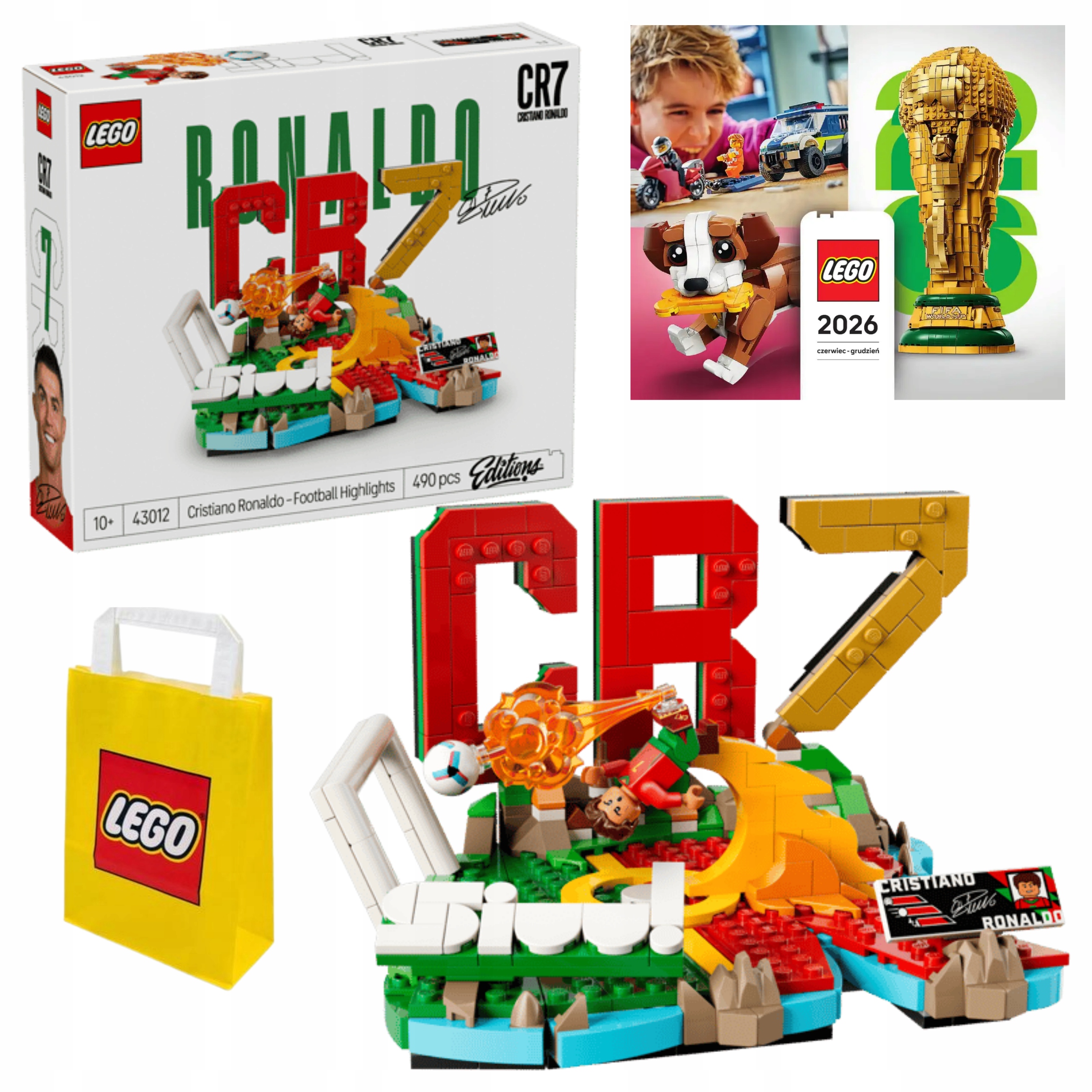 Lego 43012 Editions Cristiano Ronaldo Fotbalové momenty Katalog Taška