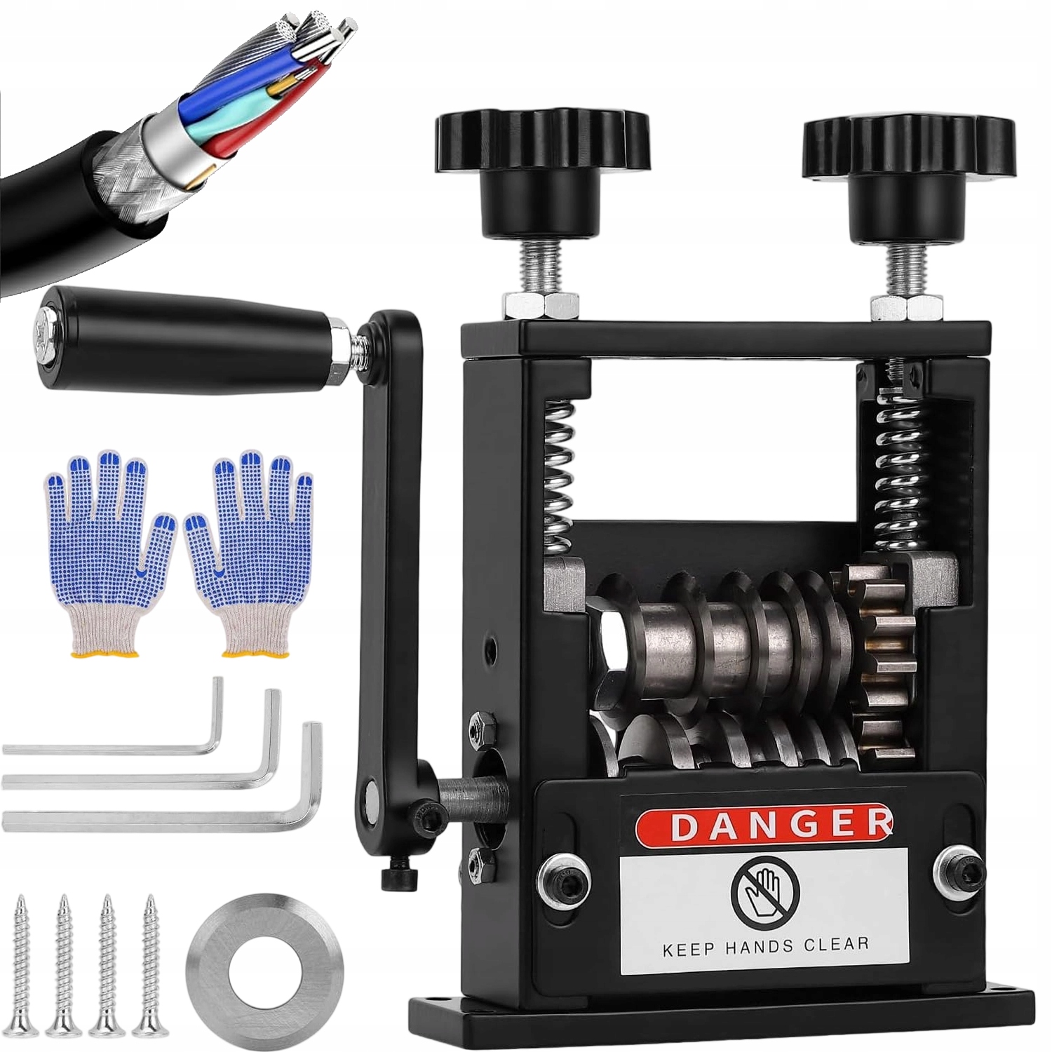 Stroj Na Odizolování Kabelů 6 Kanálů 5 Čepelí 3-17 MM S Regulací
