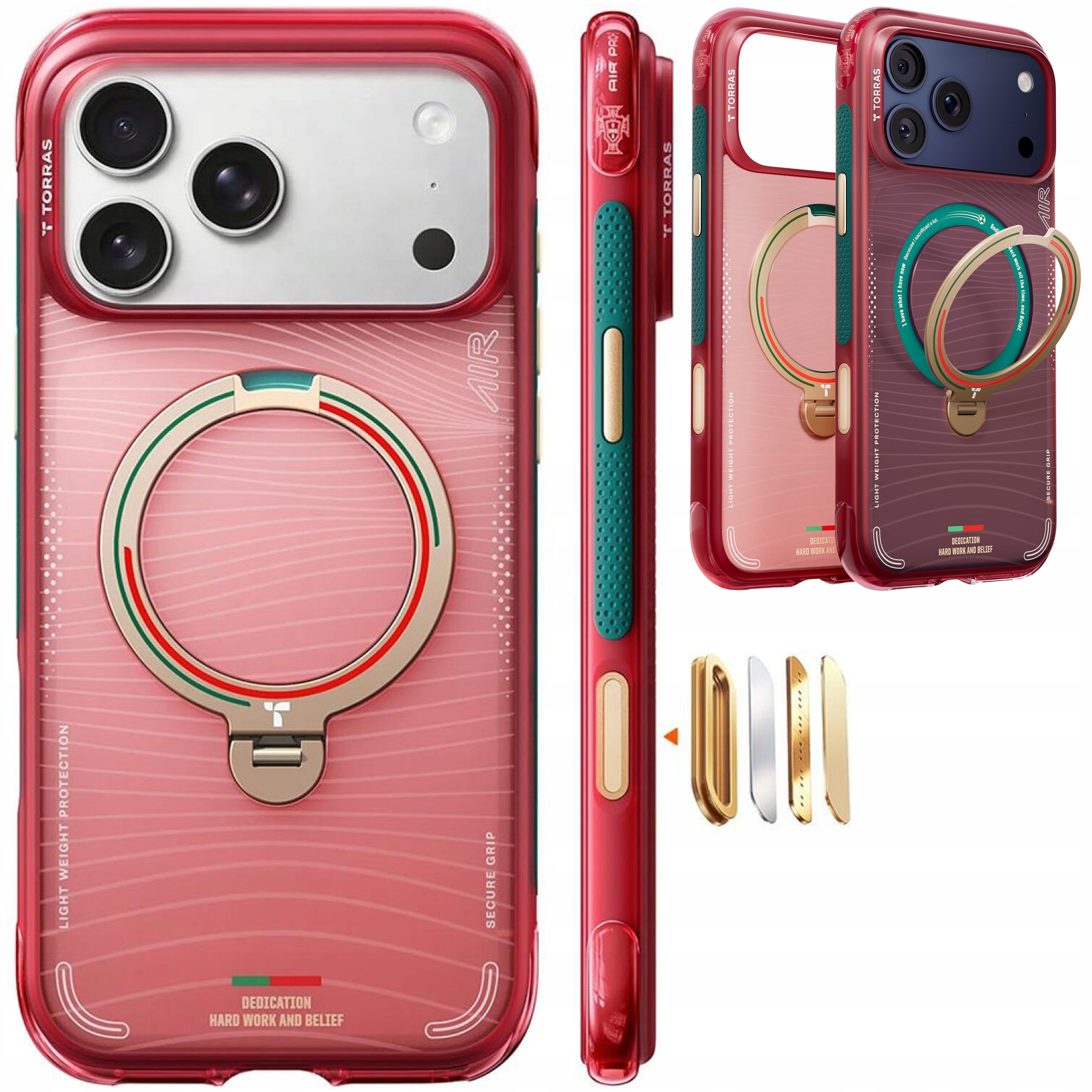Torras Ostand Air Case Etui MagSafe z Uchwytem do iPhone 17 Pro Obudowa