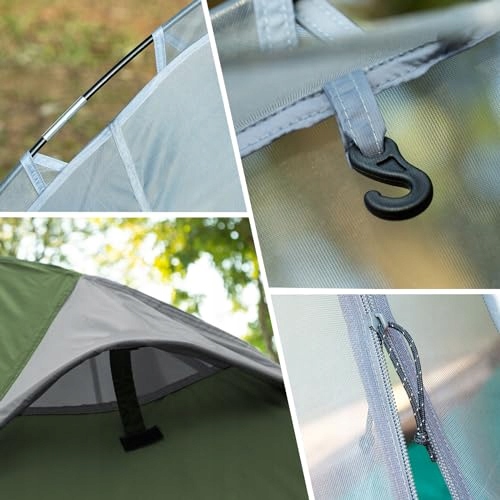 FORCEATT Namiot 1/2 Osobowy Ultralekki Wodoodporny Szybki Montaż Camping — miniatura 4