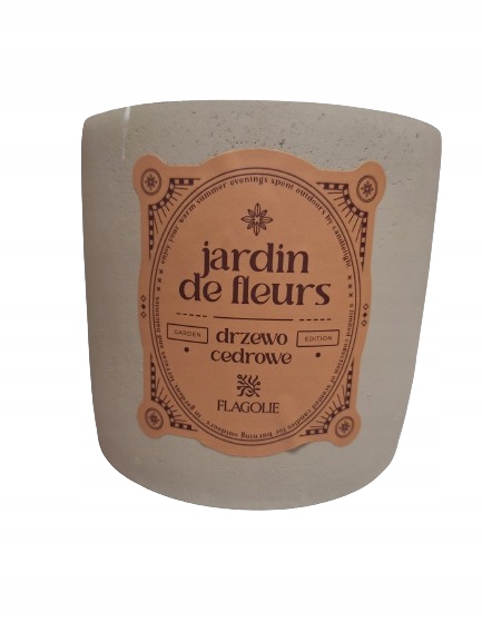 Flagolie Kruhová svíčka Jardin De Fleurs Cedrové Dřevo 850 g