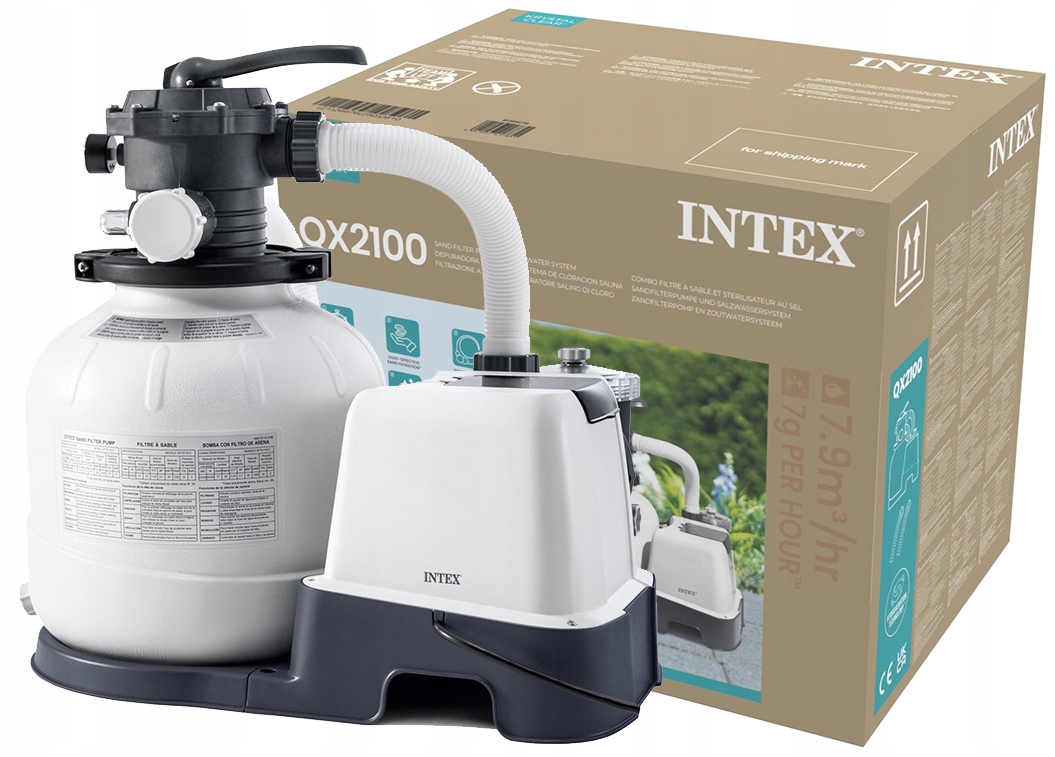Generátor chlóru 7 g/h piesková pumpa 6000 L/h Intex 26676 Model 2026