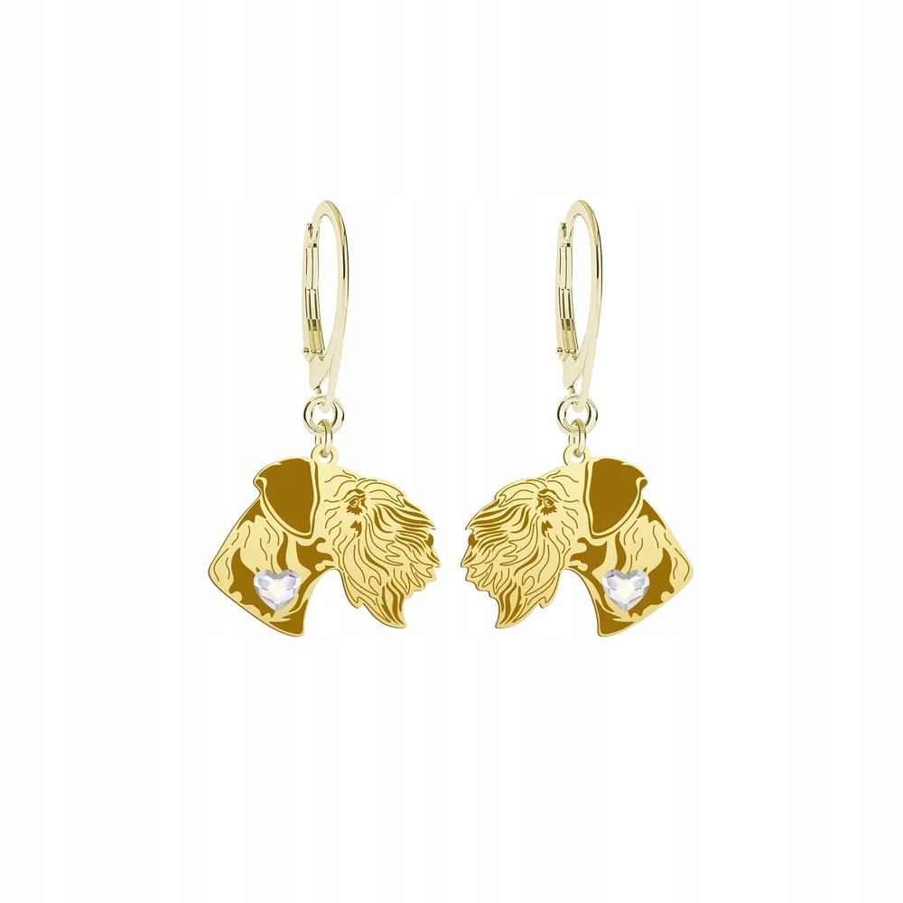 Náušnice Zlaté s českým teriérem 925 Bigiel Dárek Žena Gravírování Bonus