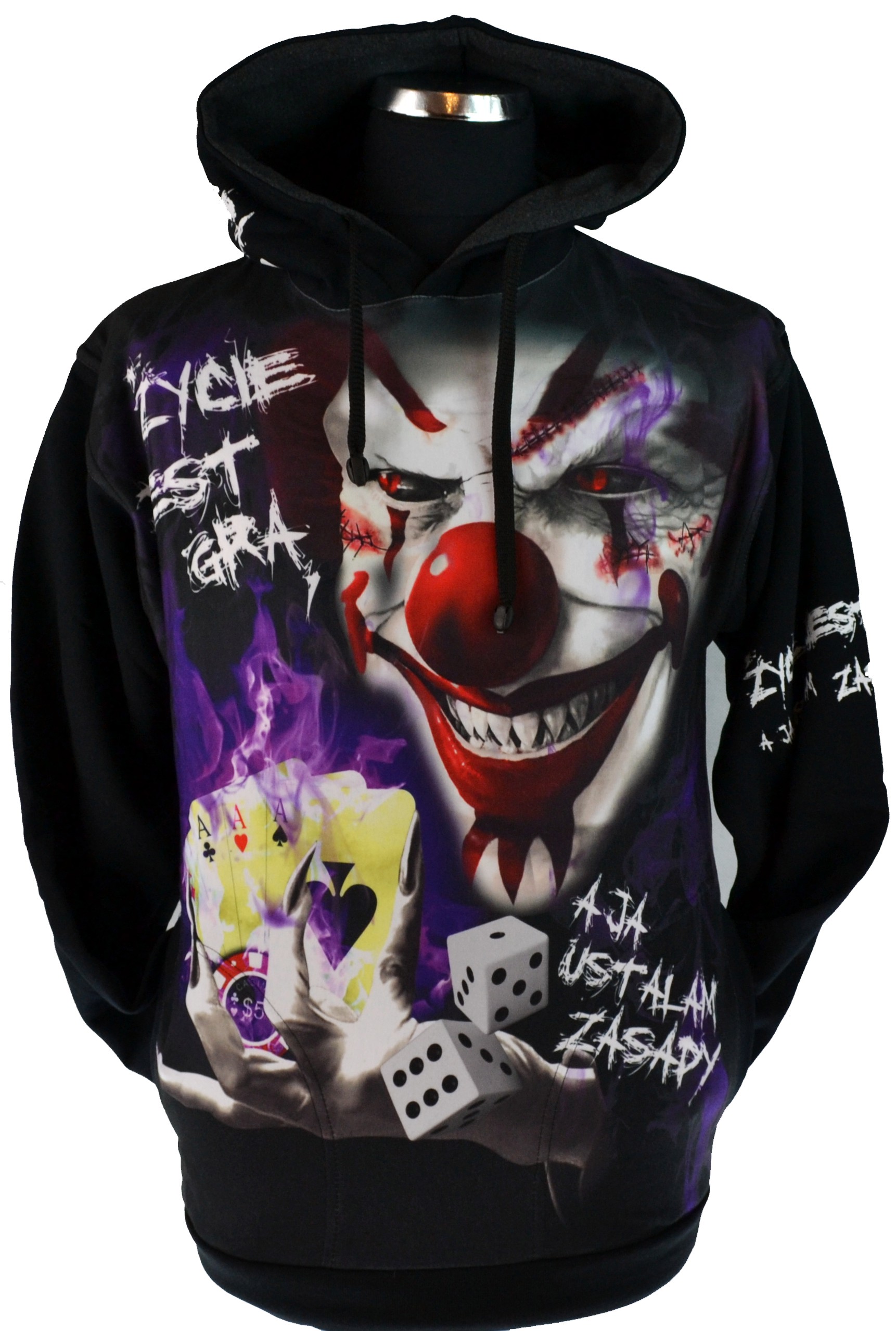 

Bluza z kapturem nadruk 3D prosto od prod S